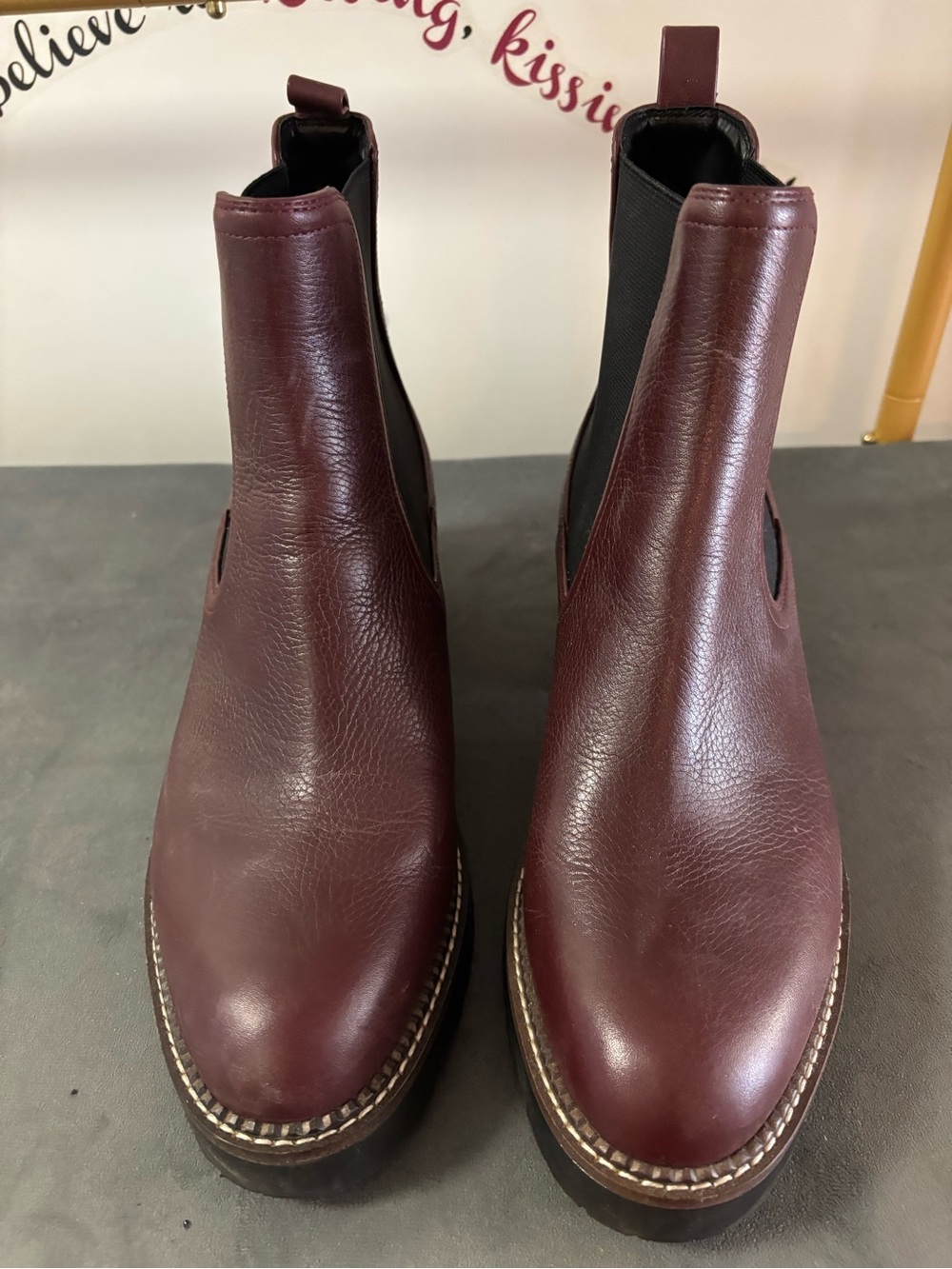 Nordstrom Boots in Burgundy Leather